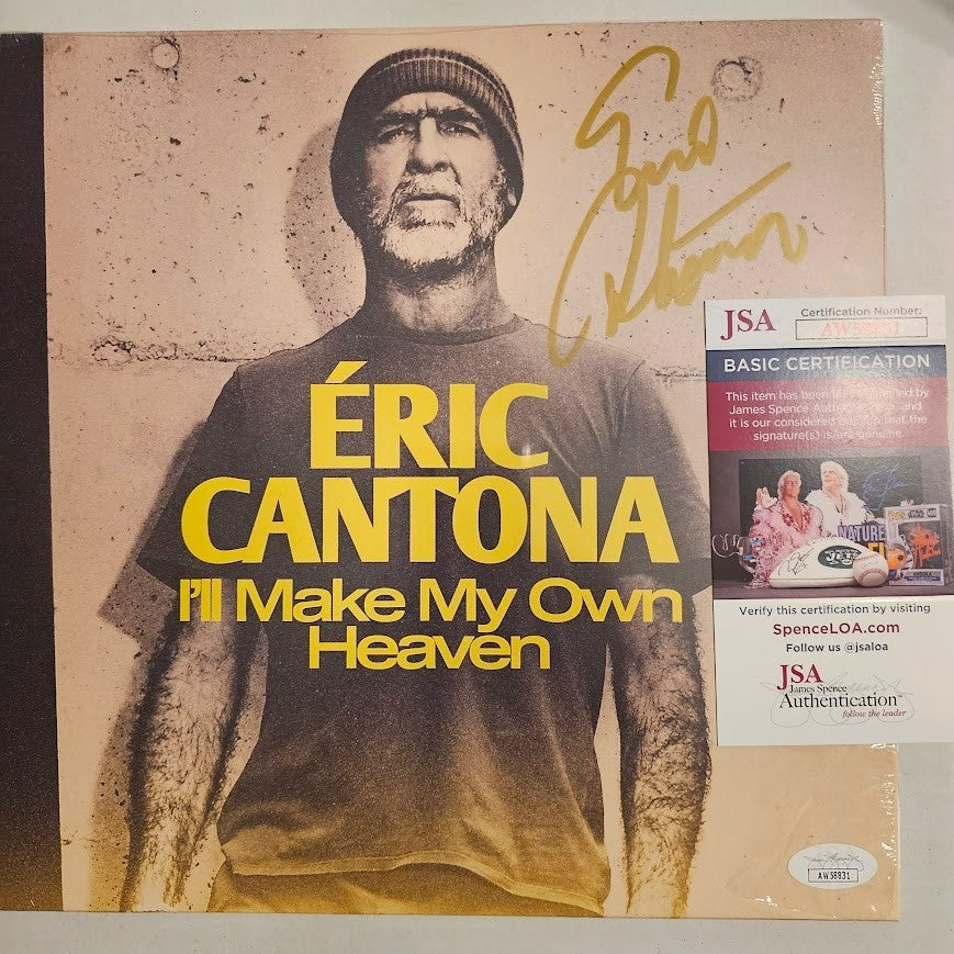 Eric Cantona Signed Autographed Vinyl Record LP I'll Make My Own Heaven JSA COA
