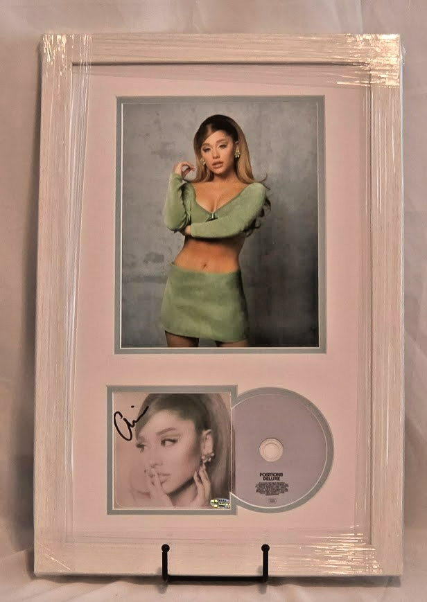 Ariana Grande  Autographed Signed  Positions CD Certified Framed