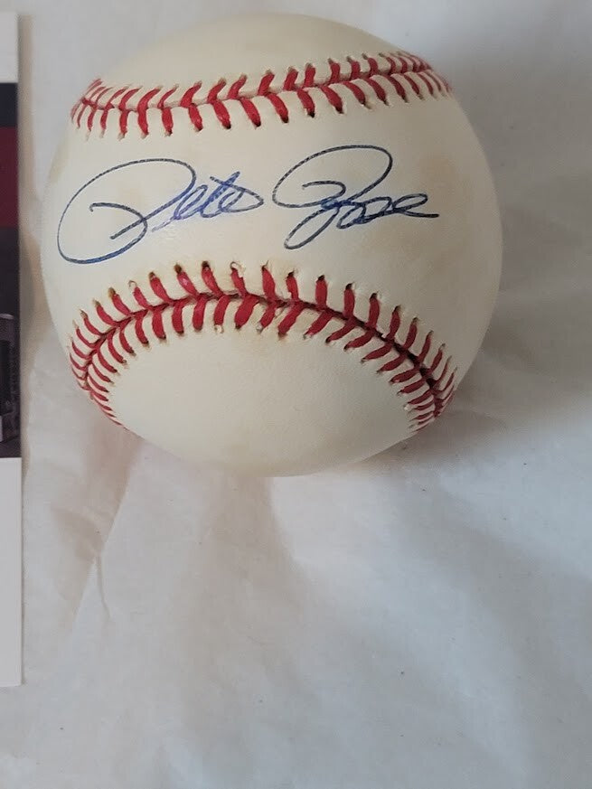 Pete Rose  signed Autographed Baseball JSA COA Cincinnati Reds