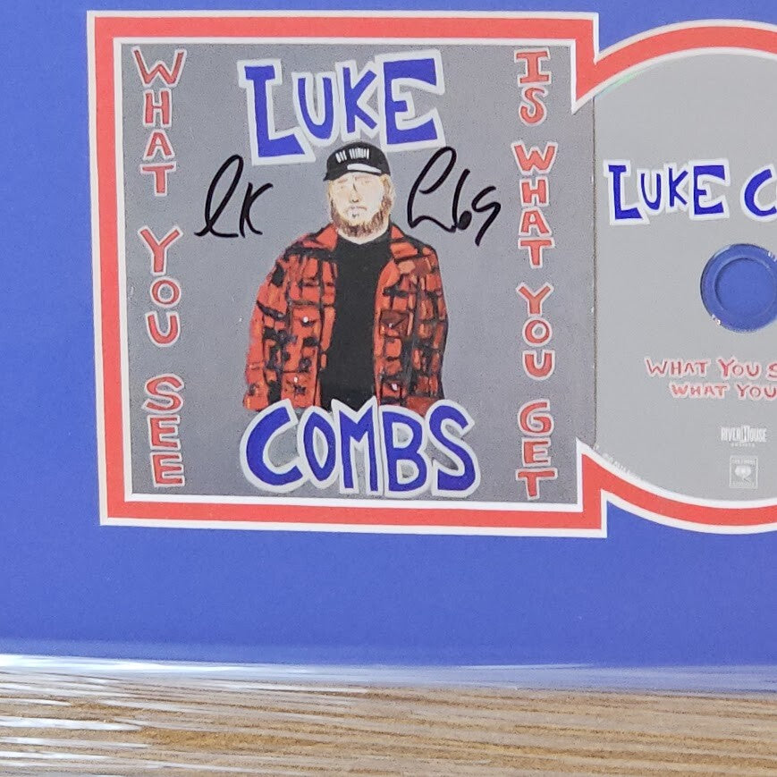 Luke Combs SIGNED What you see is What you Get  CD Autographed Authenticated COA