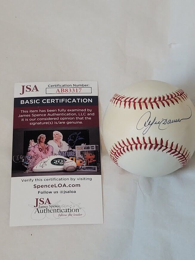 Andre Dawson signed Autographed Baseball JSA COA Cubs Red Sox  Ball Hawk