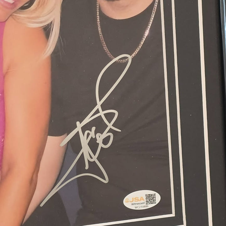 Ice-T & Coco Law and Order Signed  8 X 10 picture JSA Witnessed FRAMED Ice Loves