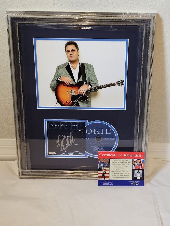 Vince Gill  signed Autographed OKIE CD  COA