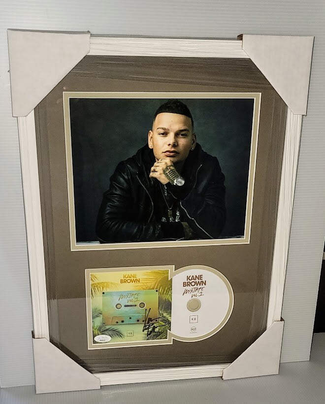 Kane Brown Autographed Signed Mixtape Vol 1 CD  JSA  COA Professionally  Framed