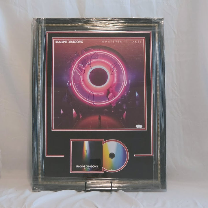 Imagine Dragons  Signed Concert poster   Autographed  JSA Certified Framed