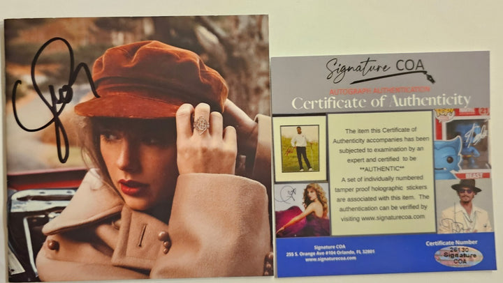 Taylor Swift  Signed Red Taylor's Version Autographed CD Authenticated COA