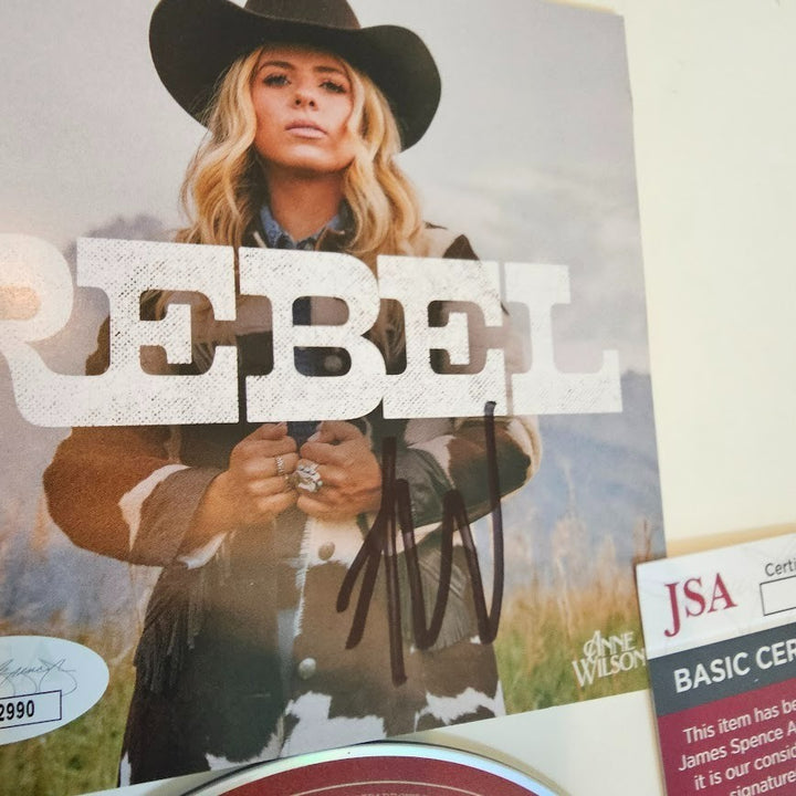 Anne Wilson  signed Autographed Rebel CD booklet JSA COA