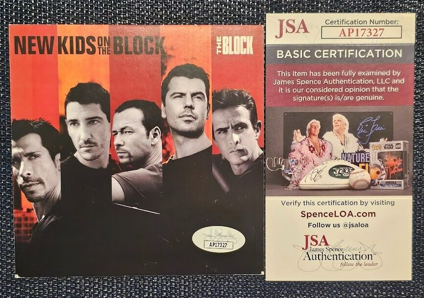 New Kids on the Block  Band Signed CD  Autographed  JSA COA