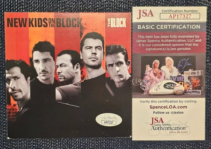New Kids on the Block  Band Signed CD  Autographed  JSA COA