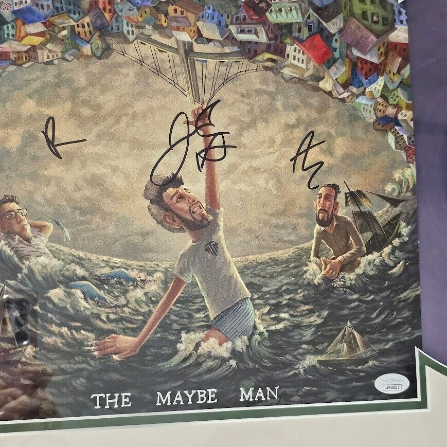 AJR SIGNED The Maybe Man Purple LP   Autographed JSA Certified Framed