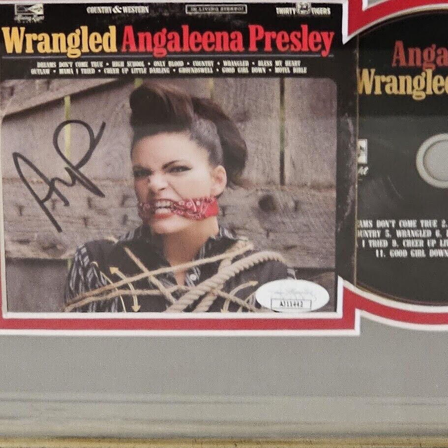 Angaleena Presley Signed Wrangled CD Autographed JSA Certified Framed