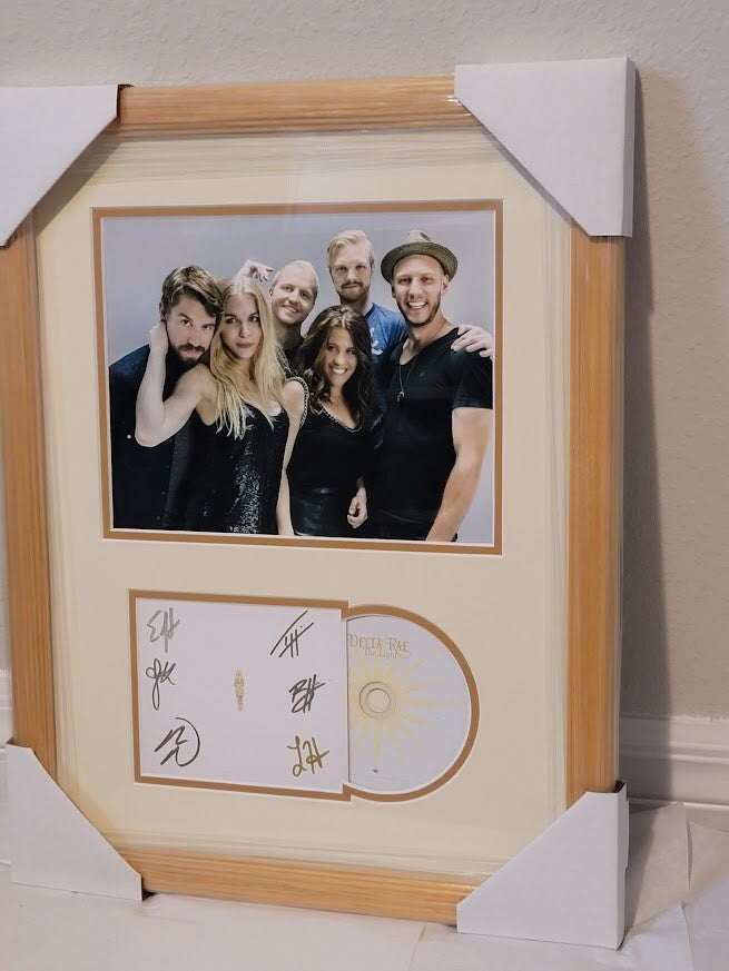 Delta Rae Signed Autographed The Light CD JSA Framed