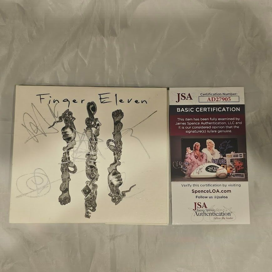 Finger Eleven Band Signed Autographed Self Titled CD  JSA COA