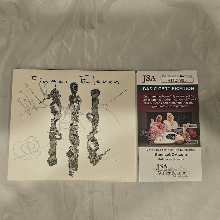 Finger Eleven Band Signed Autographed Self Titled CD  JSA COA