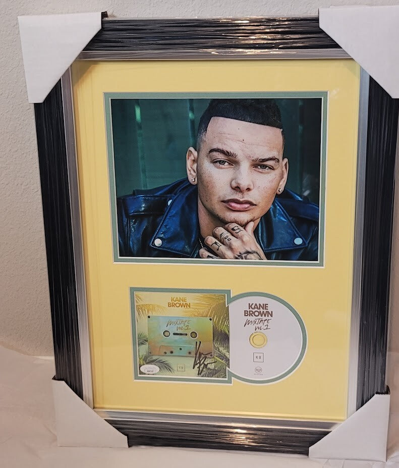 Kane Brown Autographed Signed Mixtape Vol 1 CD JSA  COA   Framed