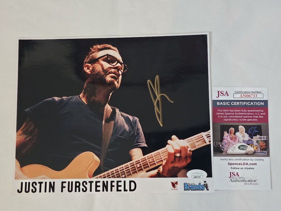 Blue October Justin Furstenfeld Signed Autographed 8x10 picture JSA