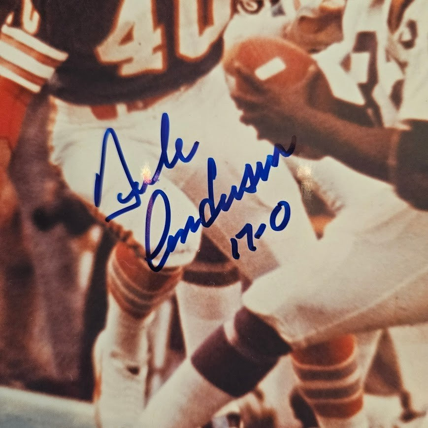 Dick Anderson  Signed Autographed Picture Photo Miami Dolphins JSA COA