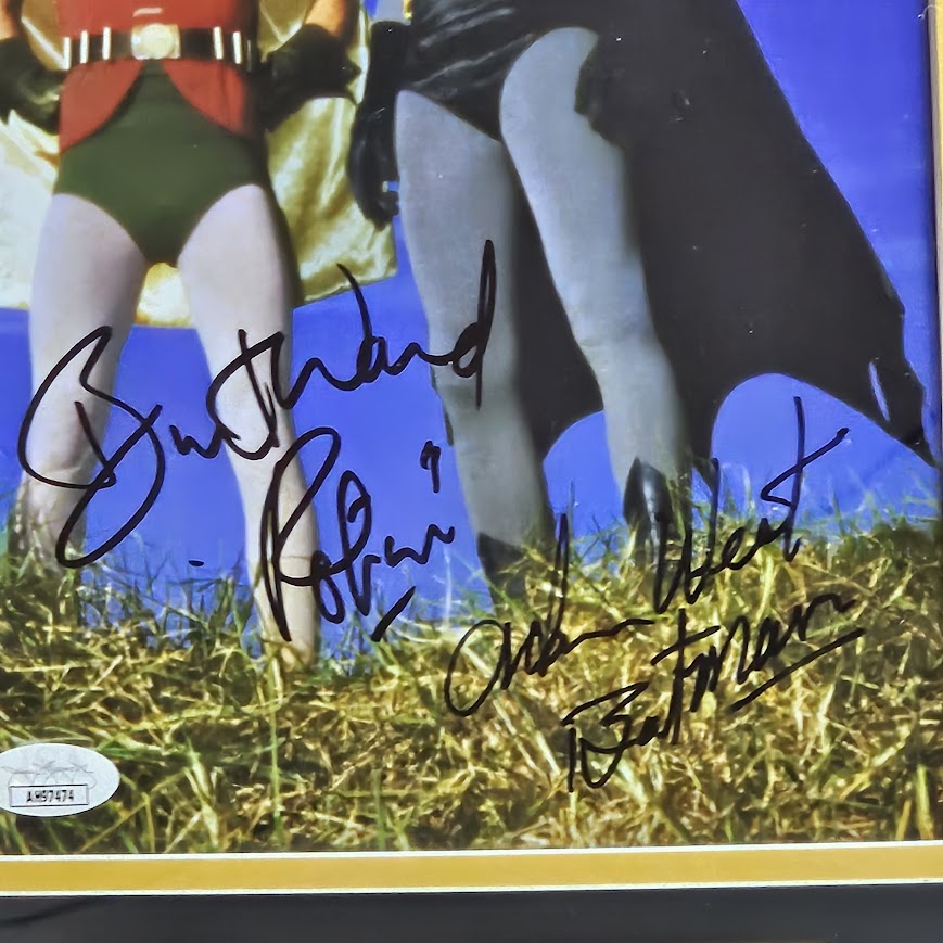 Adam West Burt Ward Signed Autographed Picture JSA COA 11x17 Batman