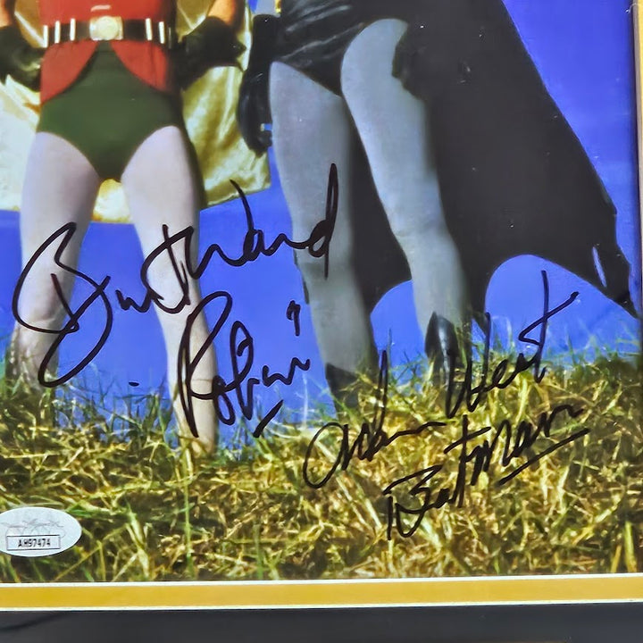 Adam West Burt Ward Signed Autographed Picture JSA COA 11x17 Batman